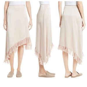 Elizabeth and James Ailie Pink Ruffle Asymmetrical Skirt 4